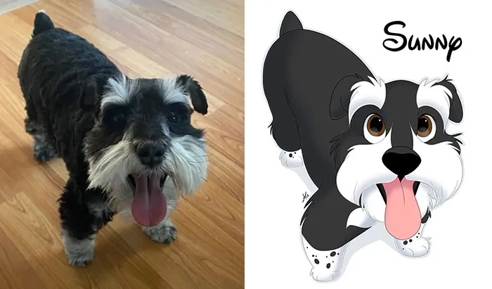 People Send Pictures Of Their Pets To This Artist To Get “Disneyfied” (20 New Pics)