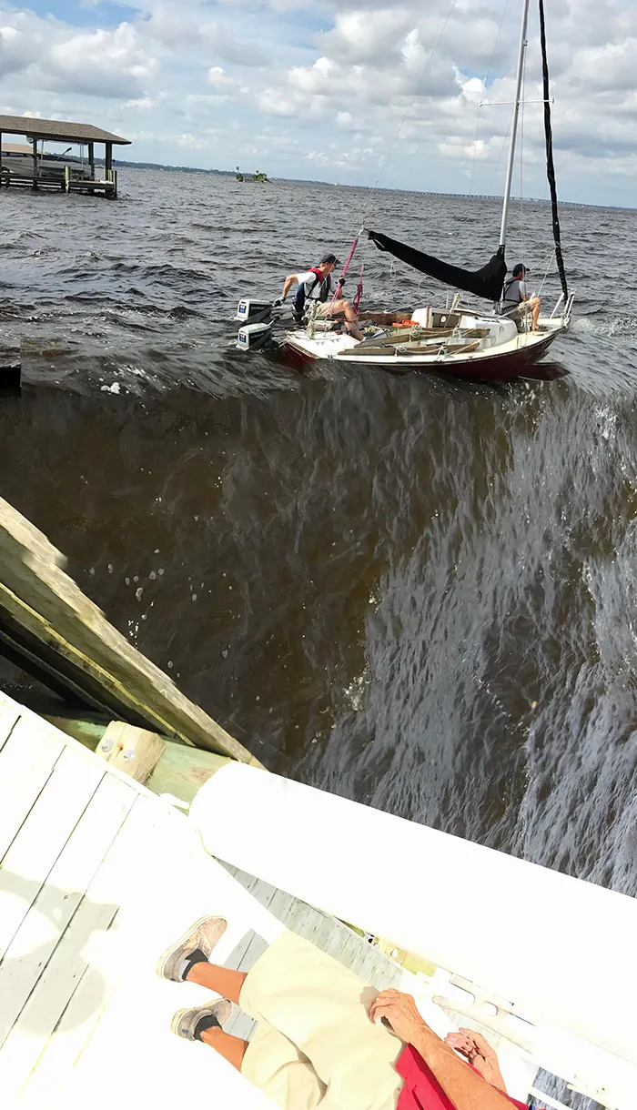 Camera Malfunctioned As We Motored Away From The Dock