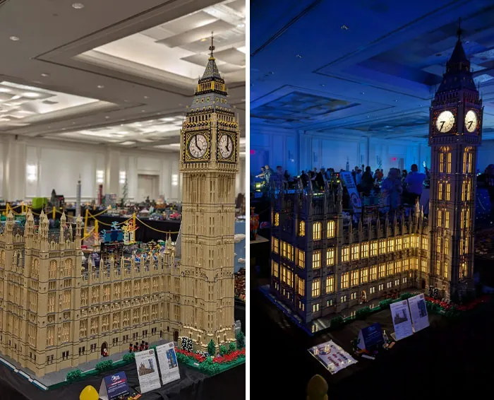 Elizabeth Tower, After 5 Years Plus Of Designing, And Building, I Finally Completed And Displayed My Rendition Of Elizabeth Tower. It Has A Fully Functioning LEGO Clock Mechanism Run By A Spike Prime Hub, That Also Includes The Chimes And Big Ben Bell Sounds Every Hour