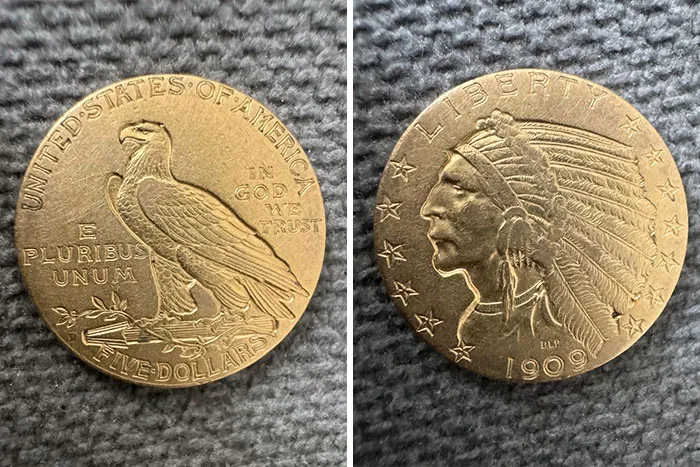 Indian $5 From 1909