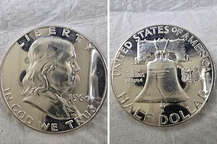 1961 Proof Franklin Half Dollar