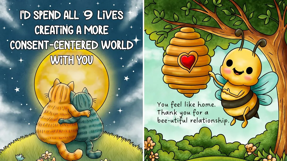 Here Are Our 10 Cute Valentine's Day Cards That Celebrate Consent & Healthy Relationships