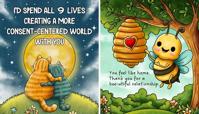 Here Are Our 10 Cute Valentine's Day Cards That Celebrate Consent & Healthy Relationships
