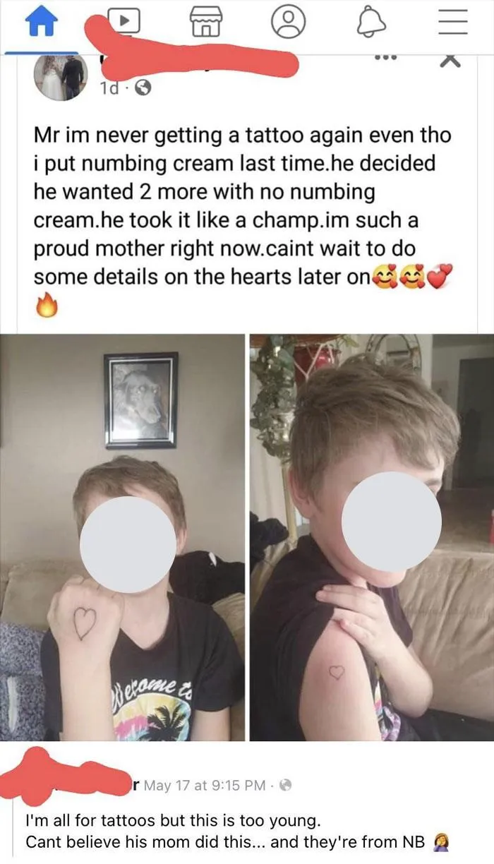 Mom Gets Her Young Kid A Tattoo