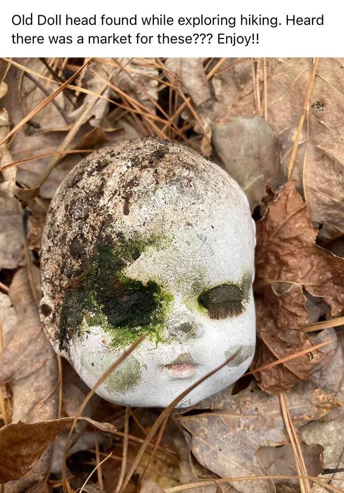 $20 For Old Doll Head Found While Hiking