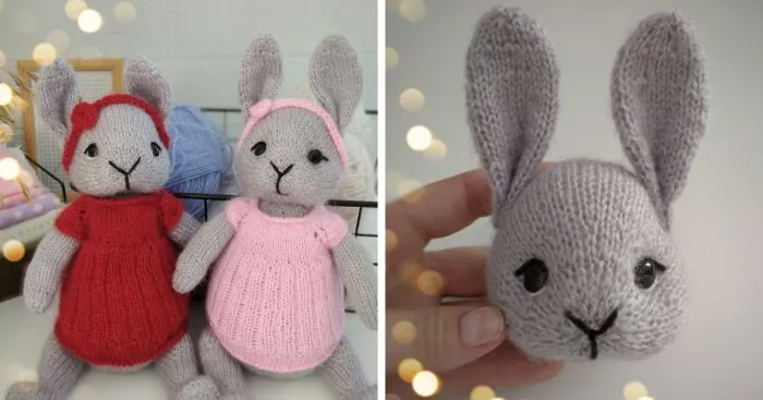 A Perfect Little Project For Easter: My Knitting Pattern Bunnies (6 Pics)
