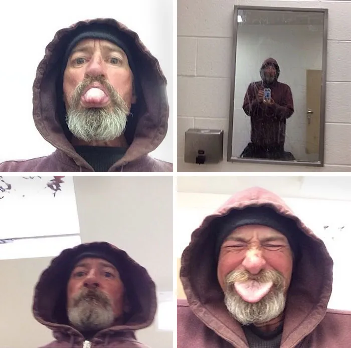 Friend Lost Her Phone And Tracked It To The Beach Laying Next To A Homeless Man. He Took A Few Selfies