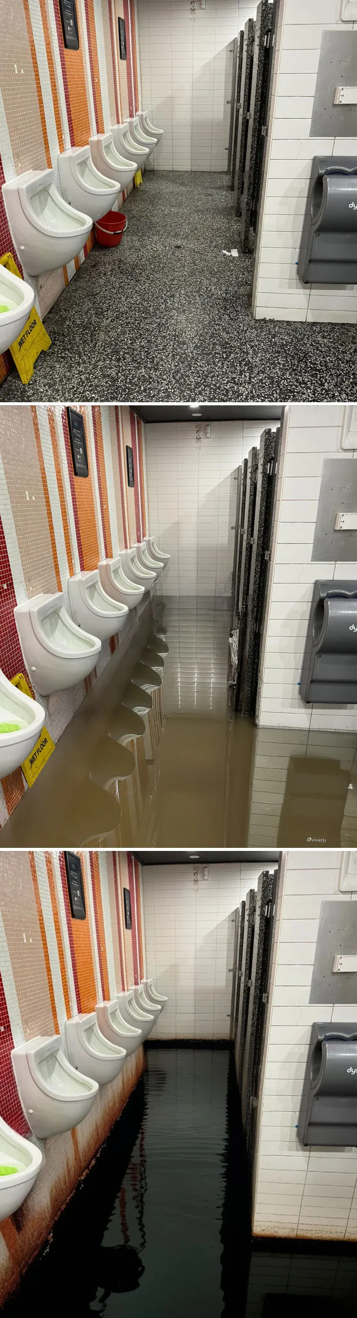 Me encantaría que el baño de hombres de mi pub local pareciera inundado. Quiero que las camareras se vuelvan locas mientras el jefe está de vacaciones.
