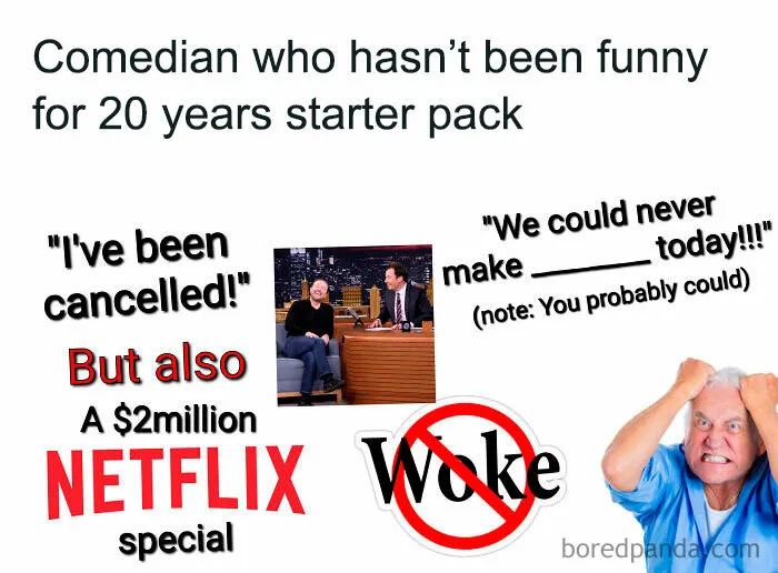 Comedian Who Hasn't Been Funny For 20 Years Starter Pack