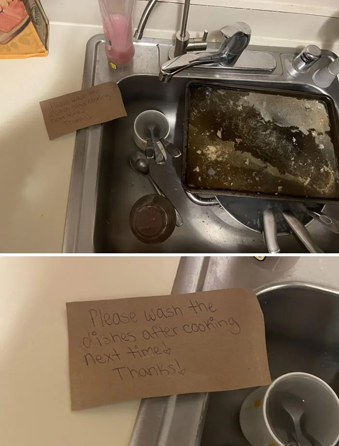 I Made Dinner For Us And Then Saw This Note When I Went For A Midnight Snack ?