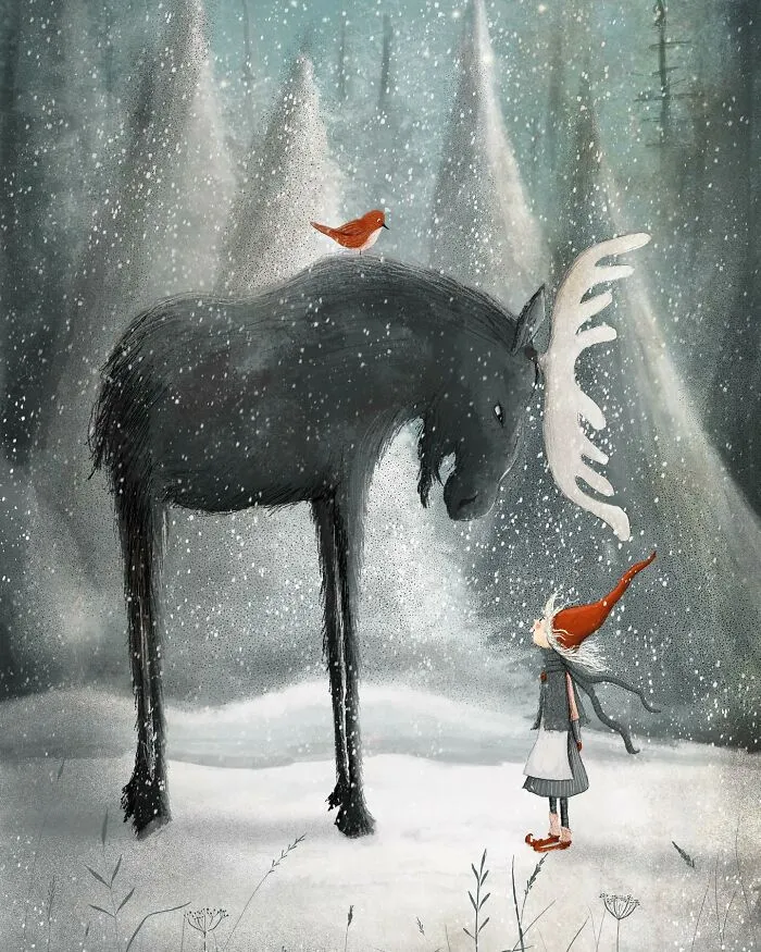 30 Magical Illustrations By Maja Lindberg That Blur The Line Between Fantasy And Reality