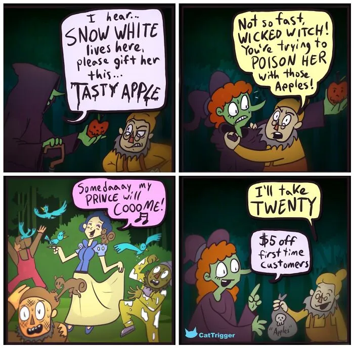 23 “Cat Trigger” Comics Full Of Sharp Humor And Unexpected Endings, Created By This Artist (New Pics)