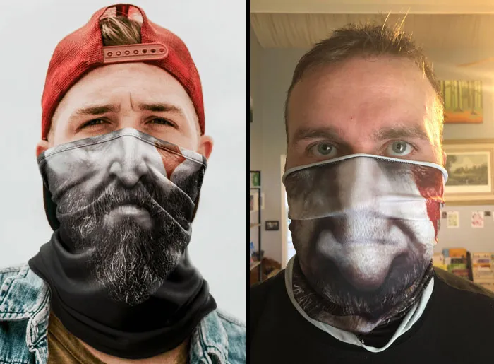The Mask I Ordered (Left) vs. The Mask I Got (Right)