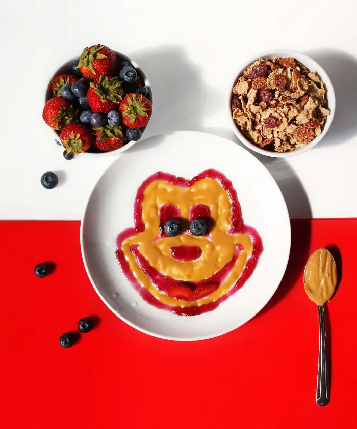 Mickey Mouse Made With Peanut Butter And Jelly