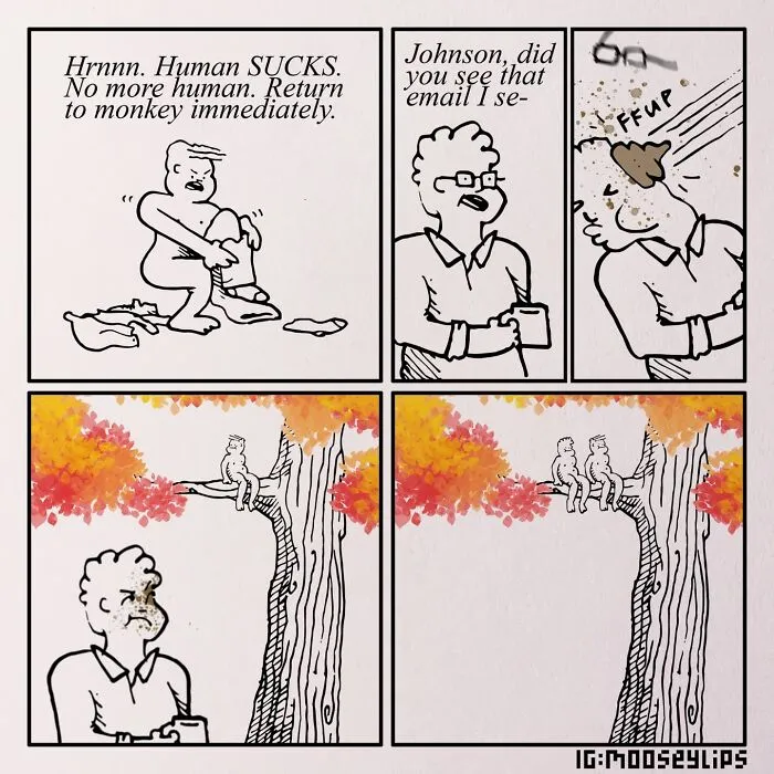 22 Hilariously Absurd Comics Created By Mooseylips And Packed With Weird And Absurd Humor