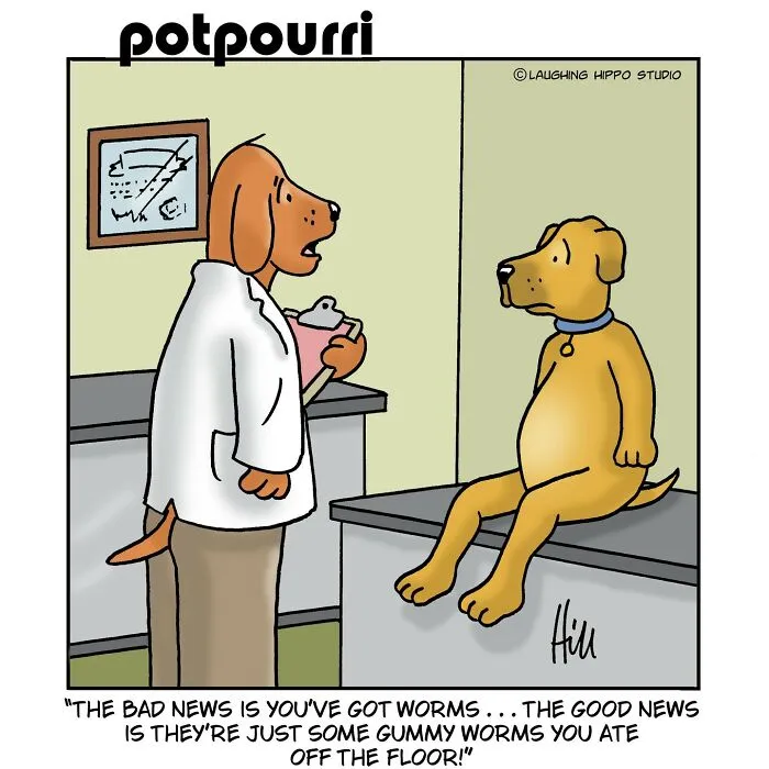 This Artist Created 30 Funny Cartoons About Dogs In Absurd Situations