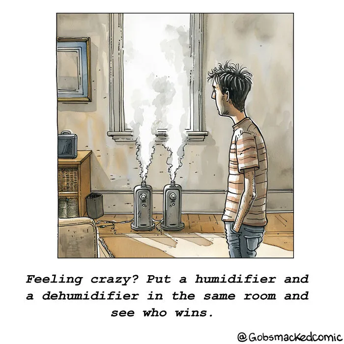 Artist Creates Single-Panel Cartoons, Here Are 20 Of The Funniest Ones