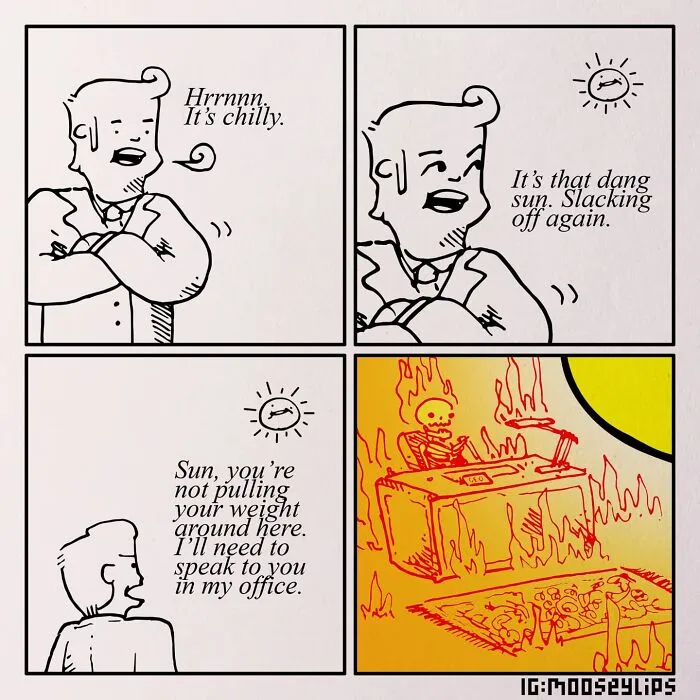22 Hilariously Absurd Comics Created By Mooseylips And Packed With Weird And Absurd Humor