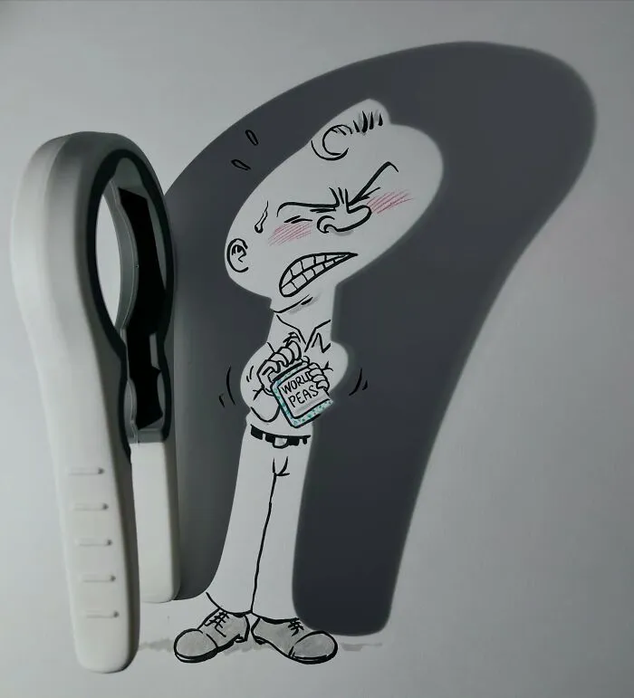 Belgian Artist Uses Shadows To Create Humorous Illustrations (23 New Pics)