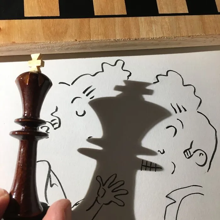 Belgian Artist Uses Shadows To Create Humorous Illustrations (23 New Pics)
