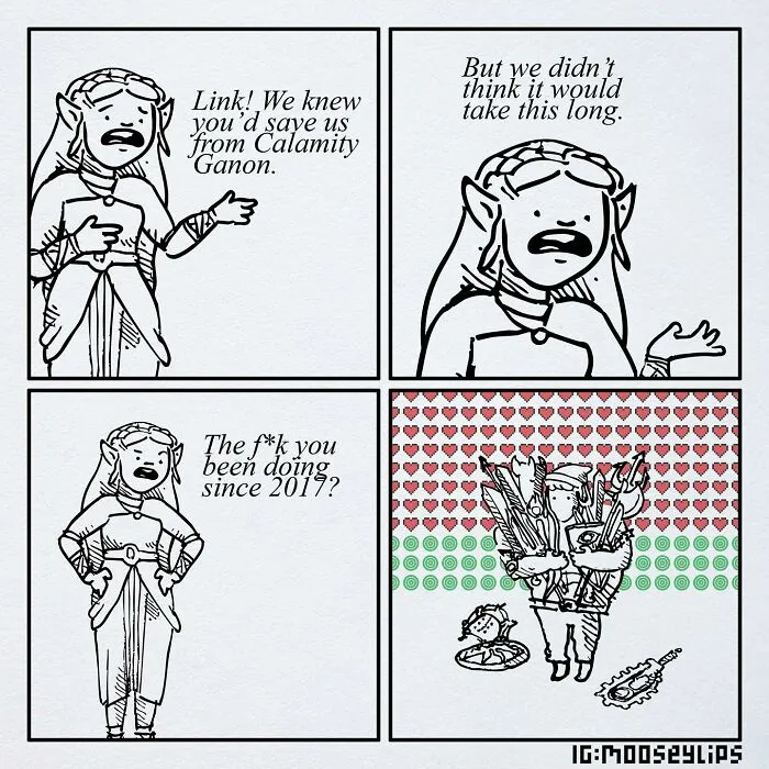 22 Hilariously Absurd Comics Created By Mooseylips And Packed With Weird And Absurd Humor