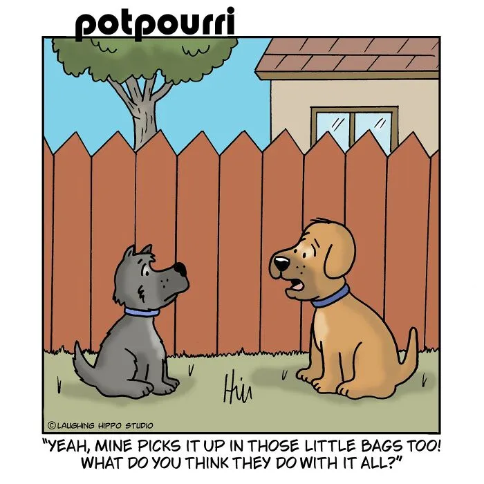 This Artist Created 30 Funny Cartoons About Dogs In Absurd Situations