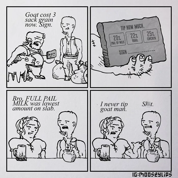 22 Hilariously Absurd Comics Created By Mooseylips And Packed With Weird And Absurd Humor
