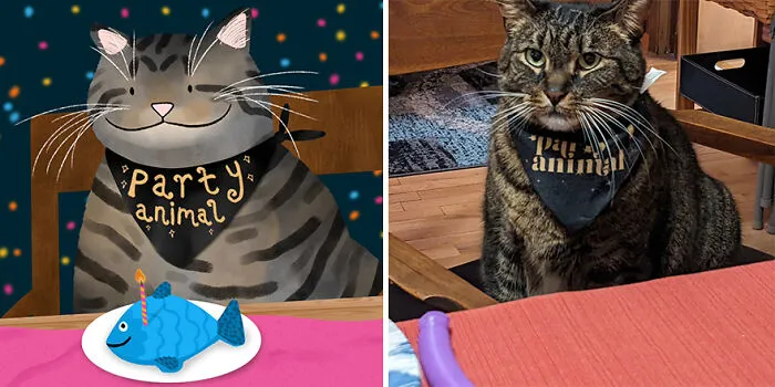 30 Adorable And Hilarious Animal Photos Drawn By This Artist