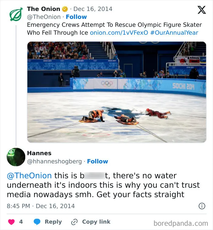 Hannes Can't Trust Media Anymore Because Of The Onion