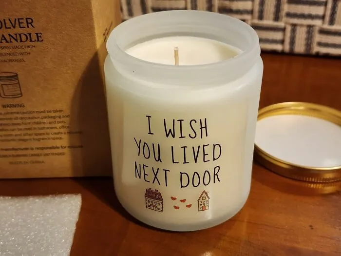 Gift Your BFF A Major Dose Of Cozy Vibes With <a Style="Display:inline;" Href=" Https://Www.amazon.com/Birthday-Girlfriend-Friendship-Friends-Lavender/Dp/B0bbvxrz3f?ie=utf8&th=1&linkcode=ll1&tag=bpgoat-20&linkid=da15ec97969dde857ed5ca9ac9fad527&language=en_us&ref_=as_li_ss_tl" Target="_blank"><span Style="Font: Inherit; Color: #d74b1f;"> Scented Candle </Span> That Says It All: "I Wish I Lived Next Door" - Code For "I Wish We Could Hang Out 24/7 And Drink Wine Together"