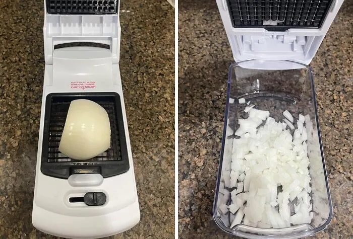 Chopping Veggies Just Got A Whole Lot Less Tear-Inducing - This <a Style="Display:inline;" Href="Https://Www.amazon.com/Vegetable-Chopper-Spiralizer-Slicer-Choppers/Dp/B0764hs4sl?ie=utf8&th=1&linkcode=ll1&tag=bpfox-20&linkid=e6e43f14615d9a1884f51a41945aa25b&language=en_us&ref_=as_li_ss_tl" Target="_blank"><span Style="Font: Inherit; Color: #d74b1f;"> Vegetable Chopper </Span> Is The Kitchen BFF Who's Got Your Back (And Your Onions)