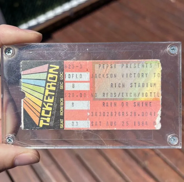 I Found My Mom’s Michael Jackson Ticket From 1984