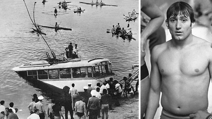 On September 16, 1976, World-Champion Finswimmer Shavarsh Karapetyan Was Finishing A 13-Mile Training Run In Armenia When He Suddenly Heard A Disturbing Sound. A Trolleybus Had Fallen Over A Dam Wall And Plunged Into Yerevan Lake. The 23-Year-Old Immediately Sprinted To The Scene