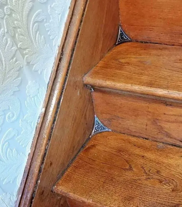 Stair Dust Corners Introduced At The End Of The 19th Century To Make Sweeping Easier. They Keep Dust From Accumulating In The Corners