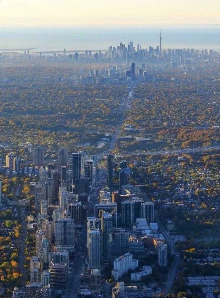 Uptown, Midtown And Downtown Of Toronto