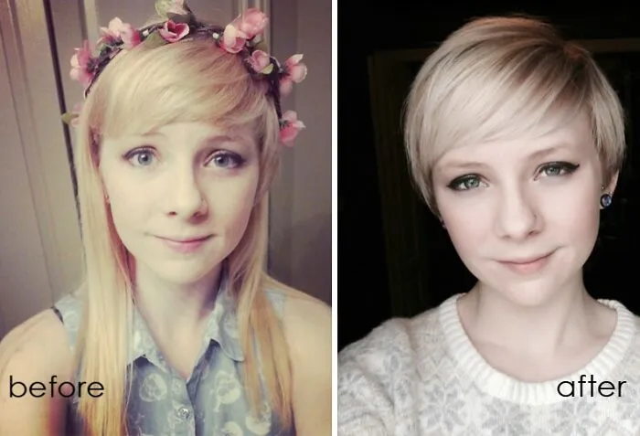 A Few Weeks Ago I Asked /R/Hair What I Should Do With My Hair. You All Said Pixie Cut. Well... I Got A Pixie Cut!