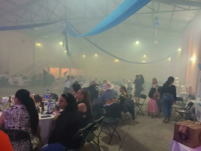 Wedding Party I Went To Decided To Light Fireworks Inside A Warehouse Type Building With No Proper Ventilation Which Caused People To Leave Soon After