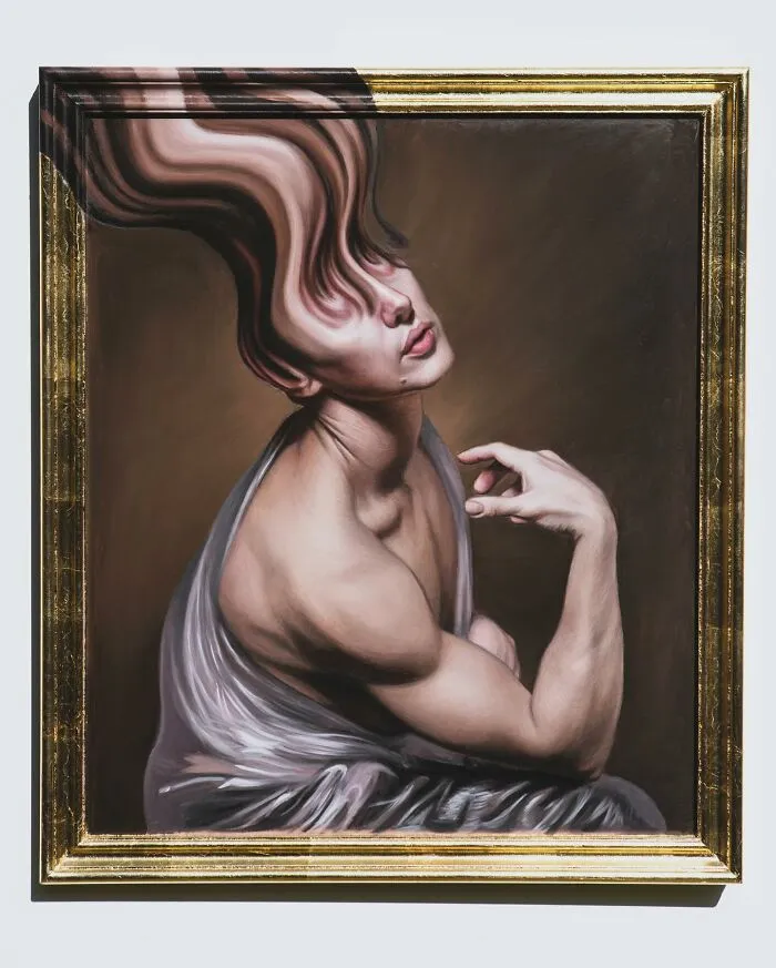 Artist Adds A Modern Twist To Classical Style Paintings By Distorting Them (30 Pics)