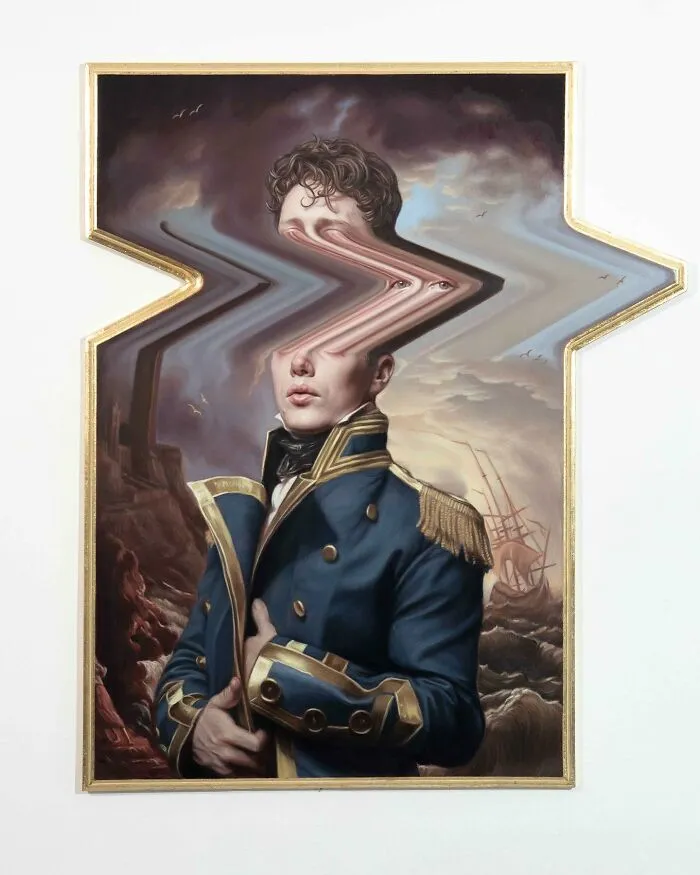 Artist Adds A Modern Twist To Classical Style Paintings By Distorting Them (30 Pics)