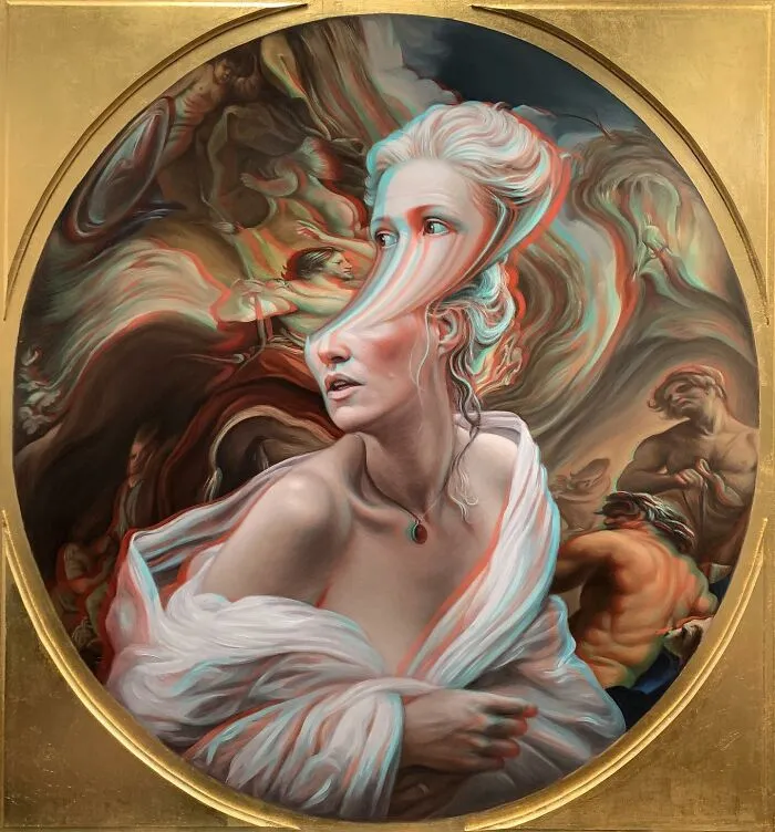 Artist Adds A Modern Twist To Classical Style Paintings By Distorting Them (30 Pics)