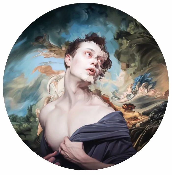 Artist Adds A Modern Twist To Classical Style Paintings By Distorting Them (30 Pics)