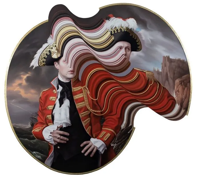 Artist Adds A Modern Twist To Classical Style Paintings By Distorting Them (30 Pics)