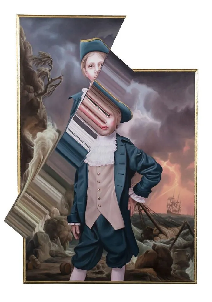 Artist Adds A Modern Twist To Classical Style Paintings By Distorting Them (30 Pics)