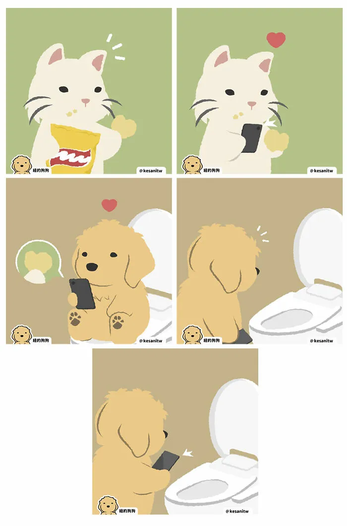 20 New Fun Comics By Kesanitw Featuring Cute Human-Like Animals