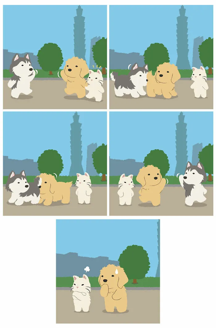 20 New Fun Comics By Kesanitw Featuring Cute Human-Like Animals