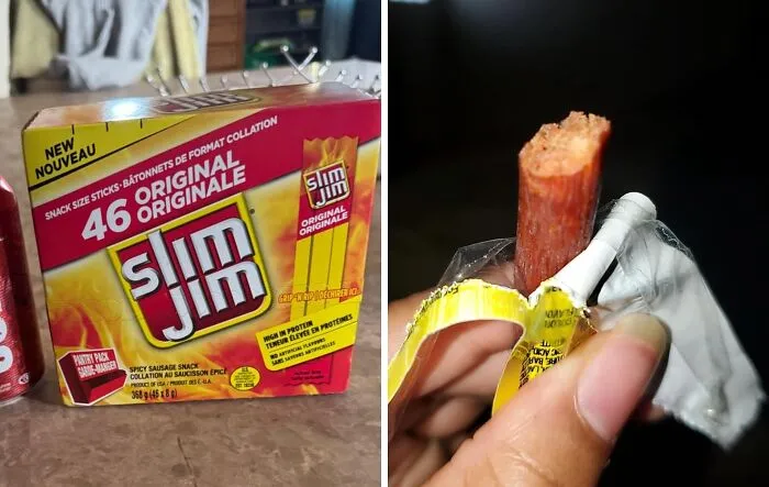 <a style="display:inline;" href="https://www.amazon.com/Slim-Jim-Smoked-Original-46Count/dp/B071G6PFDR?ie=UTF8&th=1&linkCode=ll1&tag=bplion-20&linkId=3a3a27fa0589a60cc652217584b01374&language=en_US&ref_=as_li_ss_tl " target="_blank"> "I'll marry the next woman who buys me a big ass box of <span Style="Font:inherit;color:#d74b1f;"> slim jims</Span>." - <span Style="Font:inherit;color:#808080"> reddit user</Span>