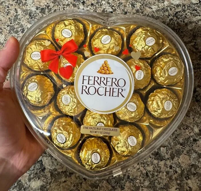 <a style="display:inline;" href="https://www.amazon.com/Ferrero-Rocher-Heart-Chocolate-16-Count/dp/B005GSHSBA?ie=UTF8&th=1&linkCode=ll1&tag=bplion-20&linkId=c159b1f0c626bfabbc6809a0c42b3a1e&language=en_US&ref_=as_li_ss_tl " target="_blank"> "<span Style="Font:inherit;color:#d74b1f;">Chocolate</Span> and beer and all that does warm my heart a lil’, but let’s be real..." - <span Style="Font:inherit;color:#808080"> reddit user</Span>