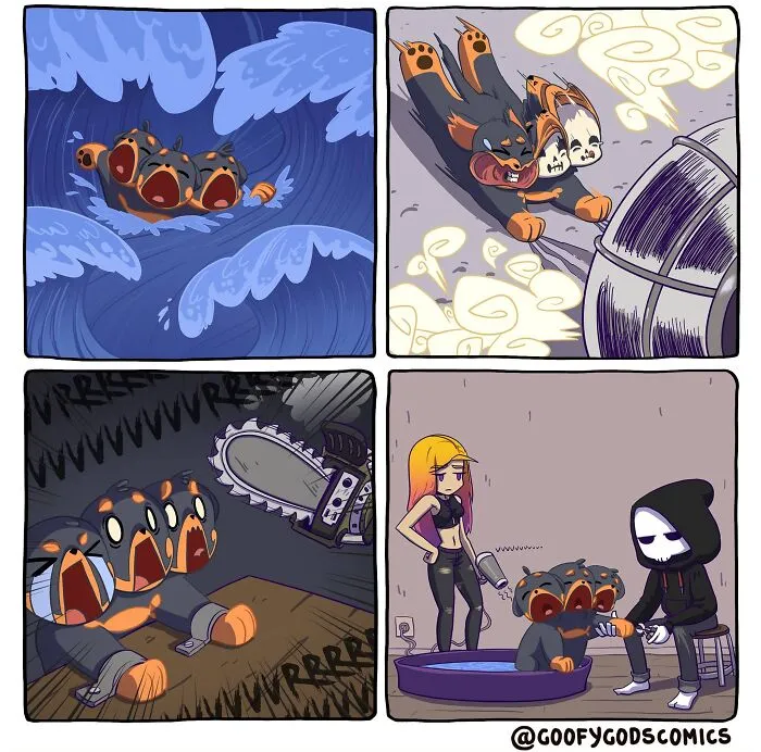 Greek Mythology Characters Come Alive In These "Goofy God Comics" (30 New Pics)