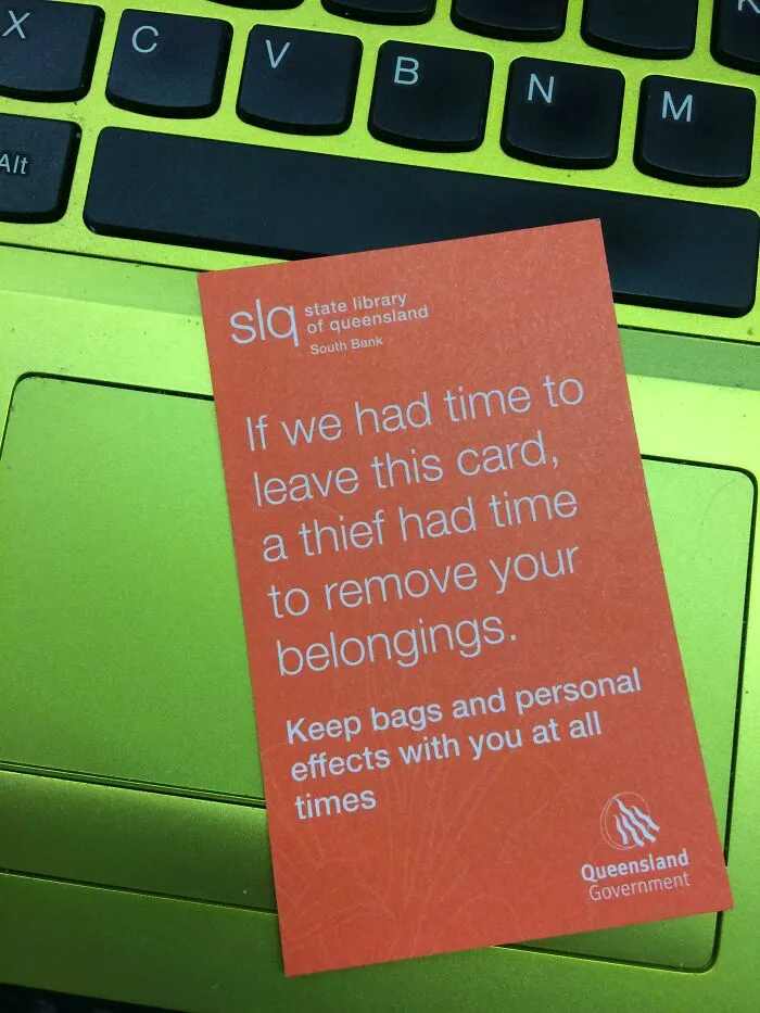 I Got A Warning For Leaving My Laptop Unattended In The Library