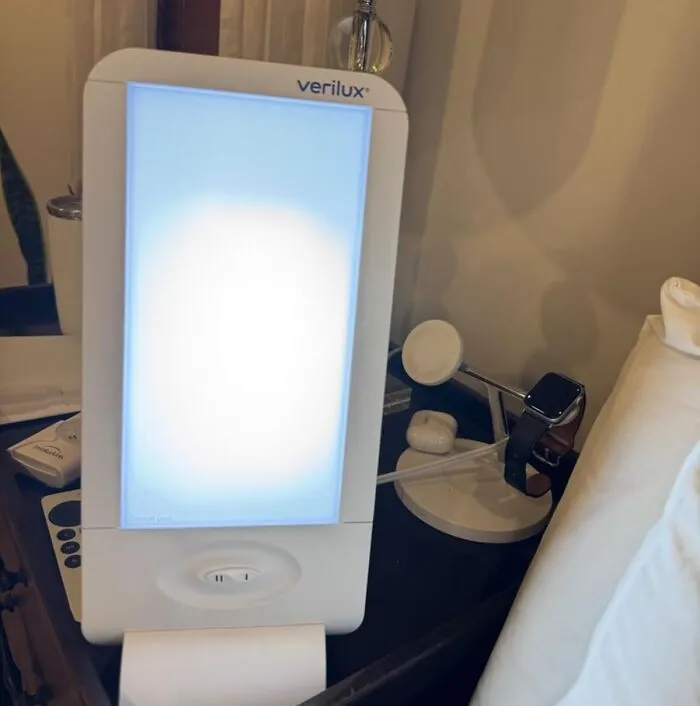 Brighten Up Your Day (And Your Mood) With This <a Style="Display:inline;" Href="Https://Www.amazon.com/Verilux-Happylight-Full-Size-Therapy-Energy/Dp/B0094hbu6i?ie=utf8&linkcode=ll1&tag=bpgazelle-20&linkid=a70e7d19f34dfe97e7a0f5e058a590af&language=en_us&ref_=as_li_ss_tl" Target="_blank"><span Style="Font: Inherit; Color: #d74b1f;"> UV Therapy Happy Lamp </Span>, Designed To Bring A Ray Of Sunshine To Your Workspace And Help Beat The Blues!